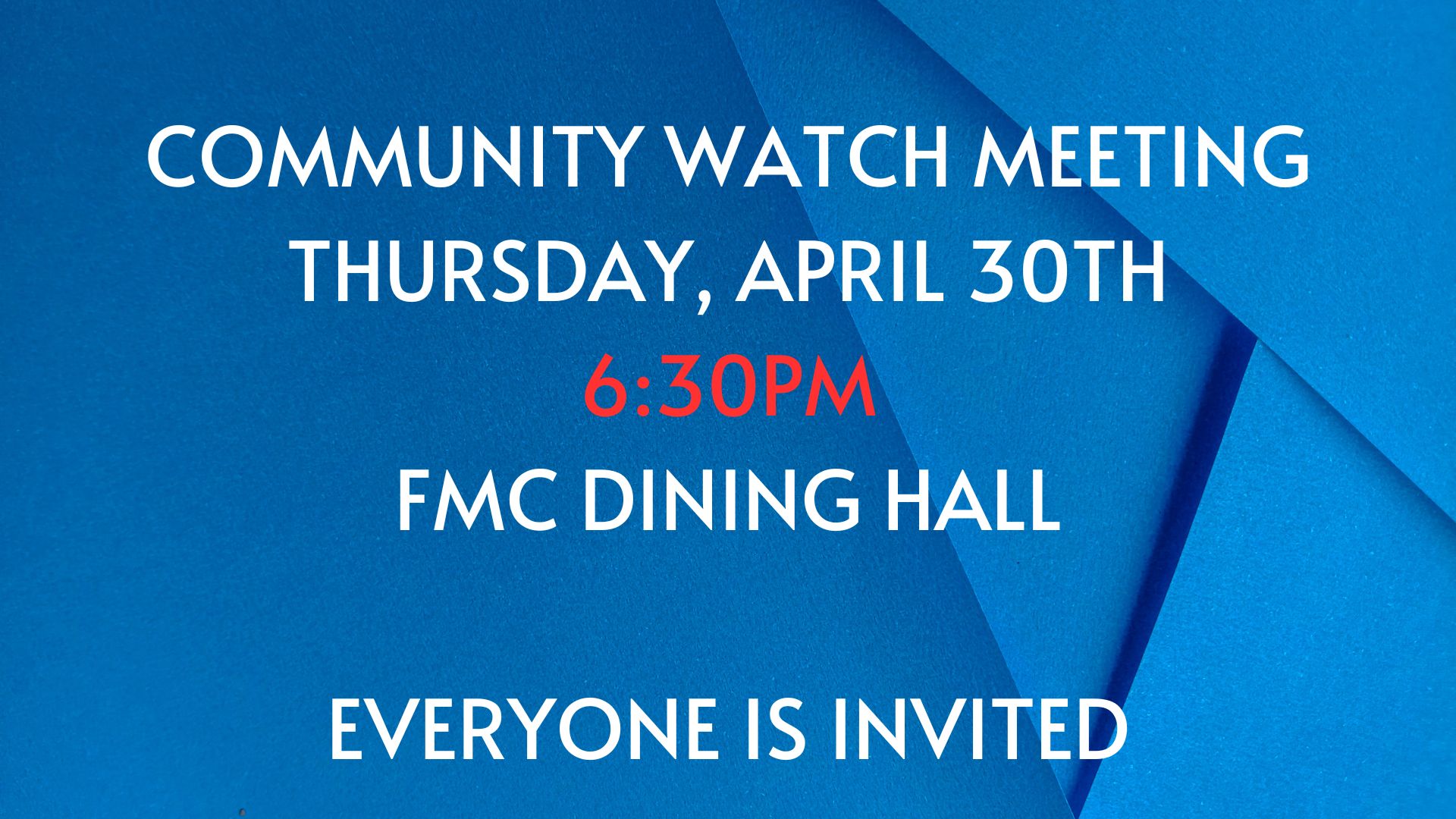 Community Crime Watch Slide