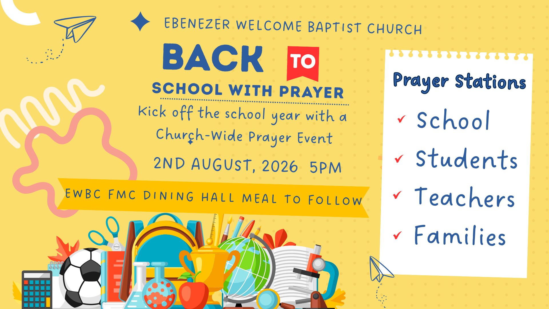 Back to School 2026 Prayer Event Slide for Annoucements (Presentation)