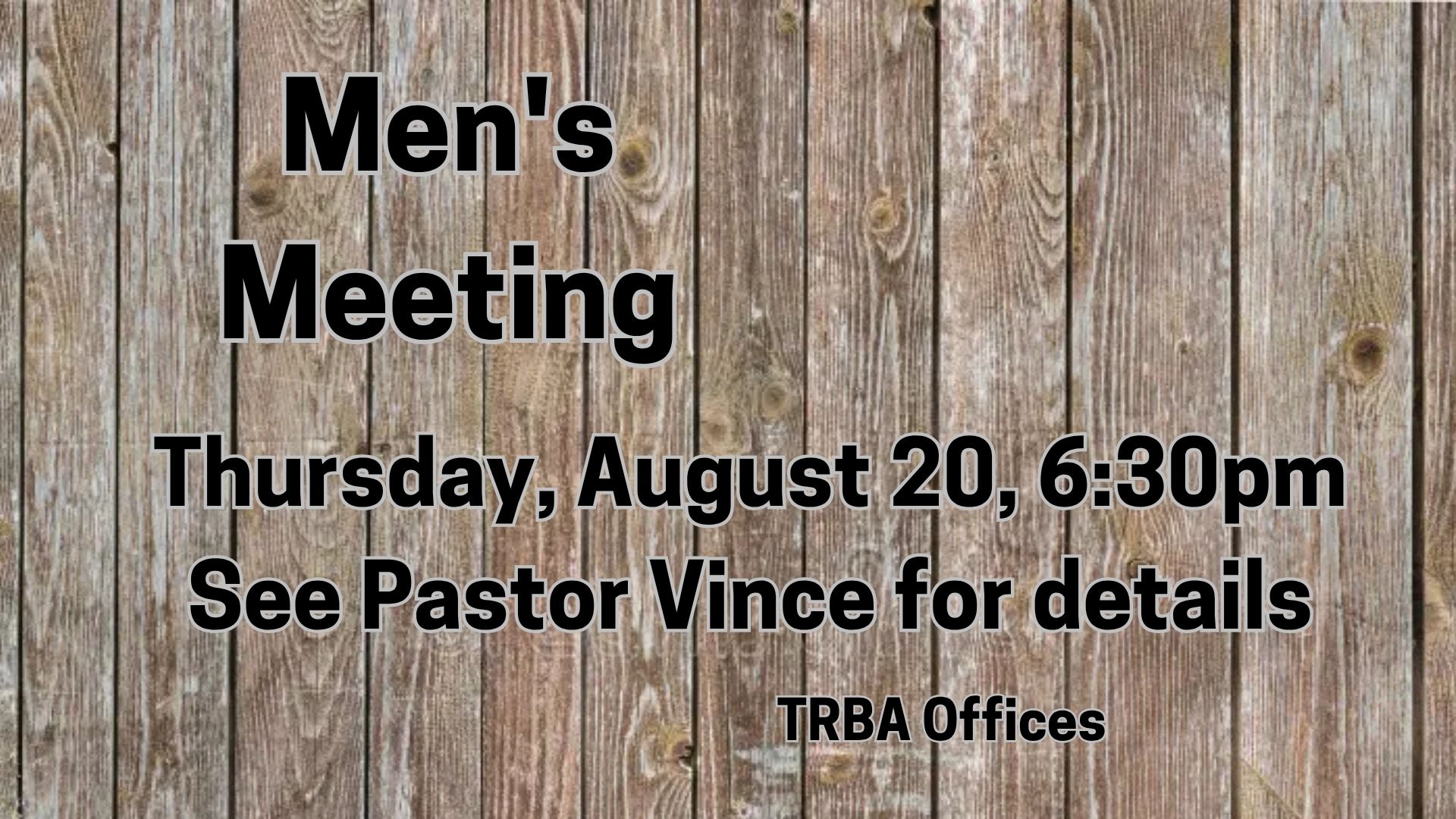 Mens Barn Meeting 8.20.26