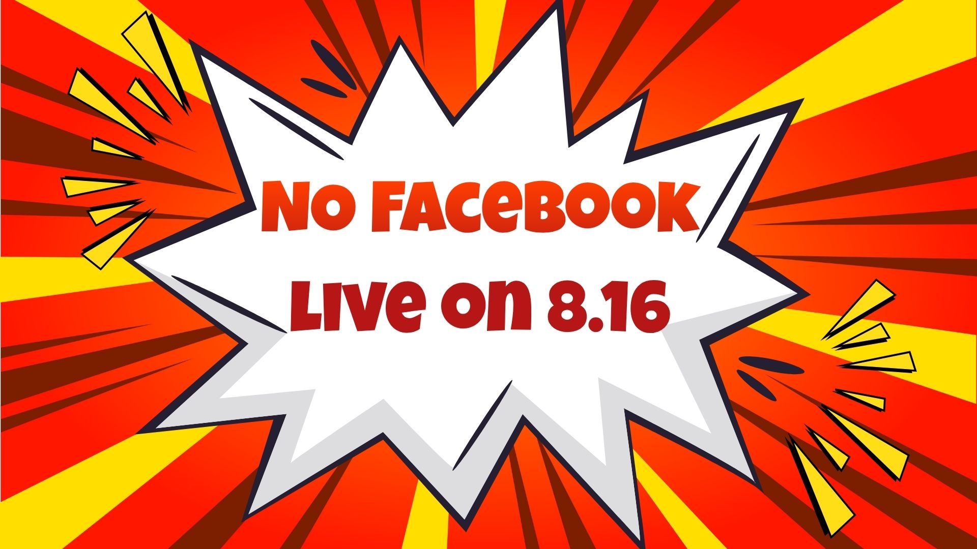 NO FACEBOOK